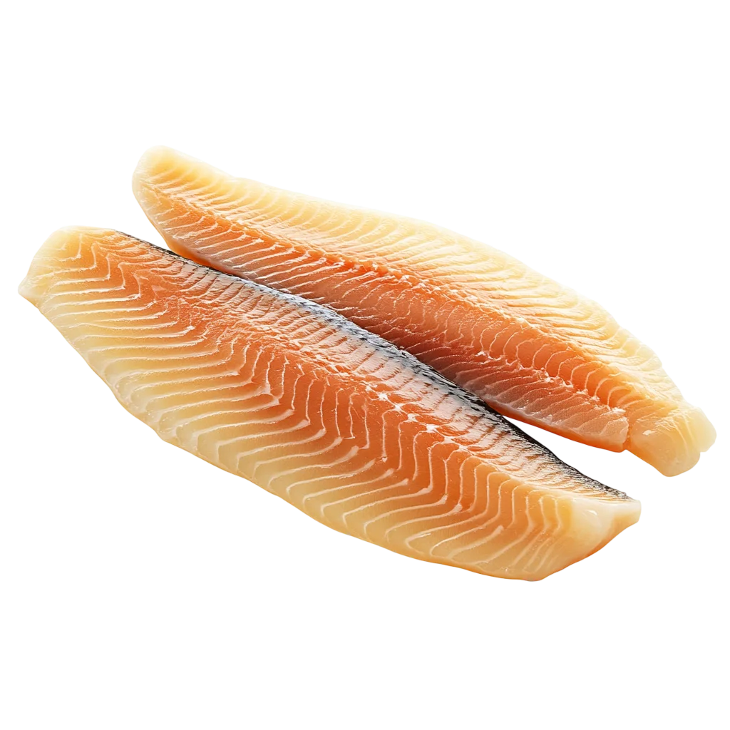 Fresh Raw Fish Fillets Clean Cut Free PNG Seafood