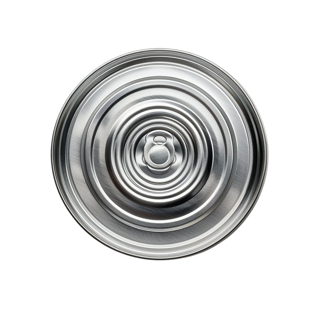 Top Down Concentric Silver Metal Bowl Free PNG