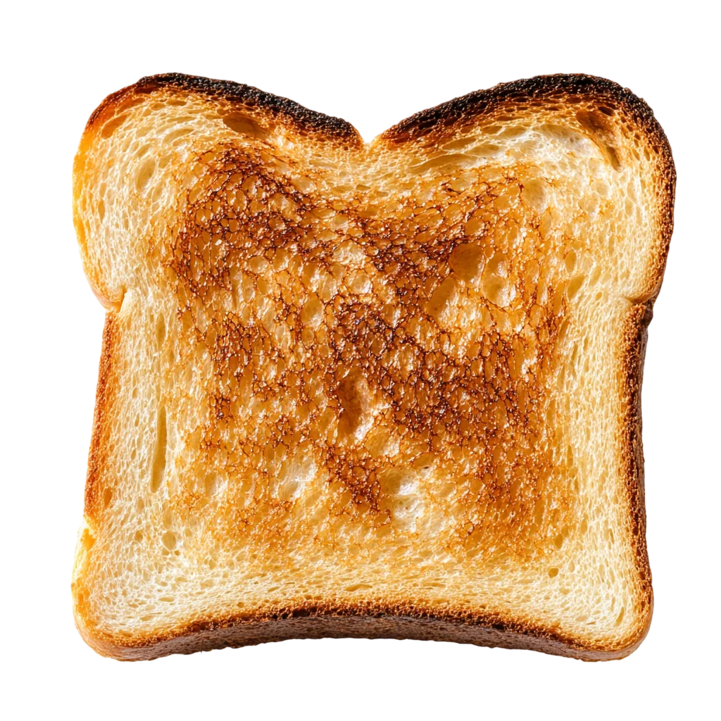 Warm Golden Toasted Bread Slice Free PNG