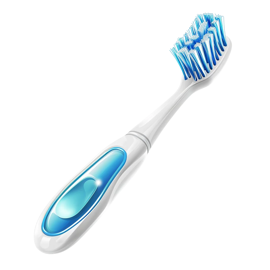 Blue Soft Bristle Toothbrush Dental Free PNG