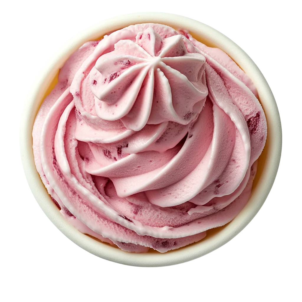 Swirled Berry Soft Serve Frozen Yogurt Free PNG