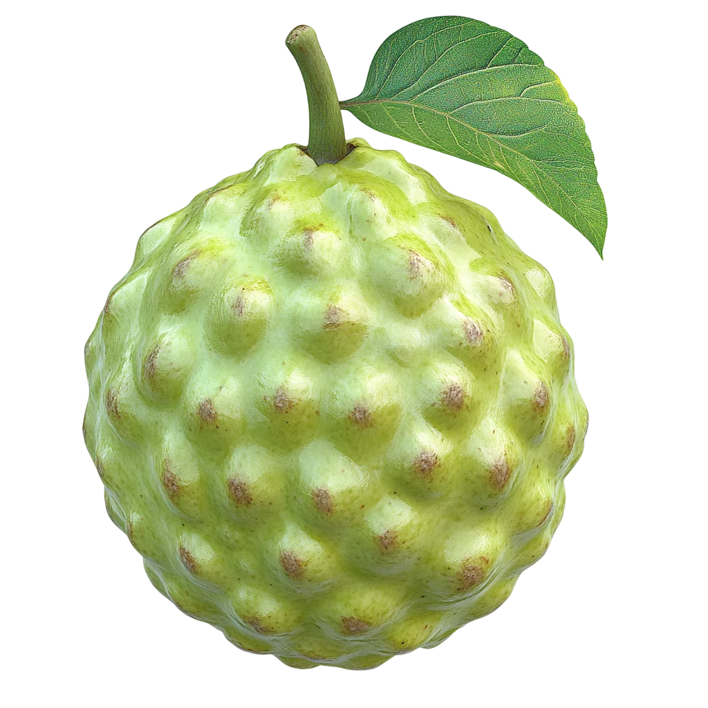 Fresh Green Custard Apple Sugar Apple Free PNG