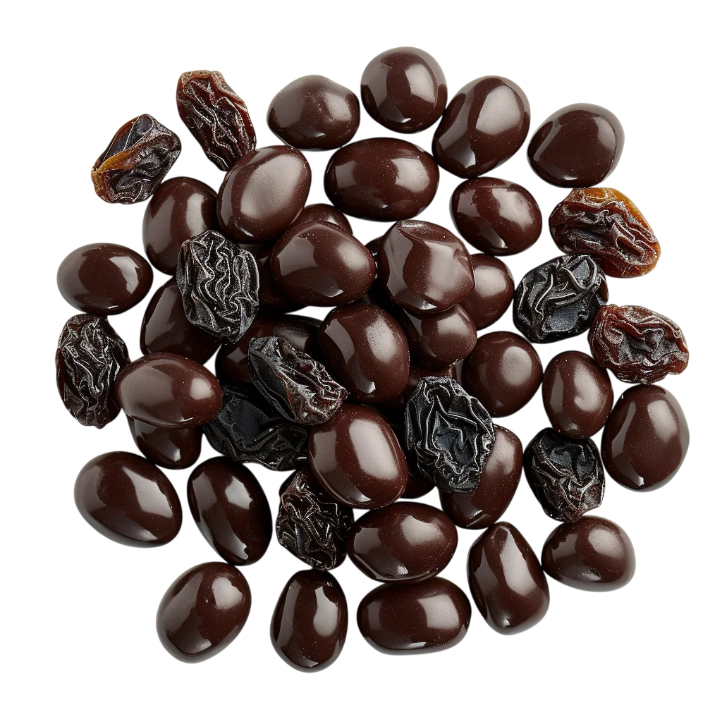 Dark Chocolate Covered Raisins Candy Free PNG