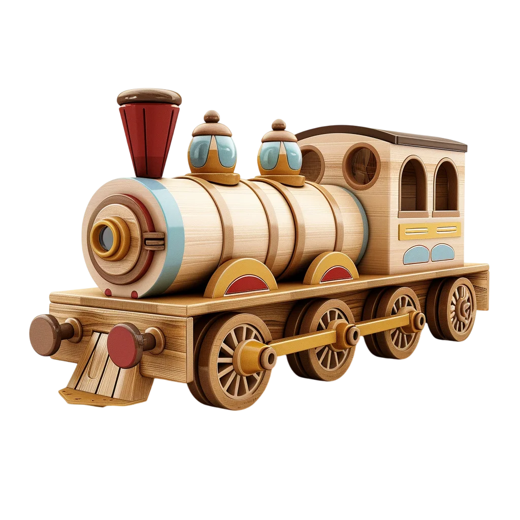 Classic Toy Steam Locomotive Train Free PNG