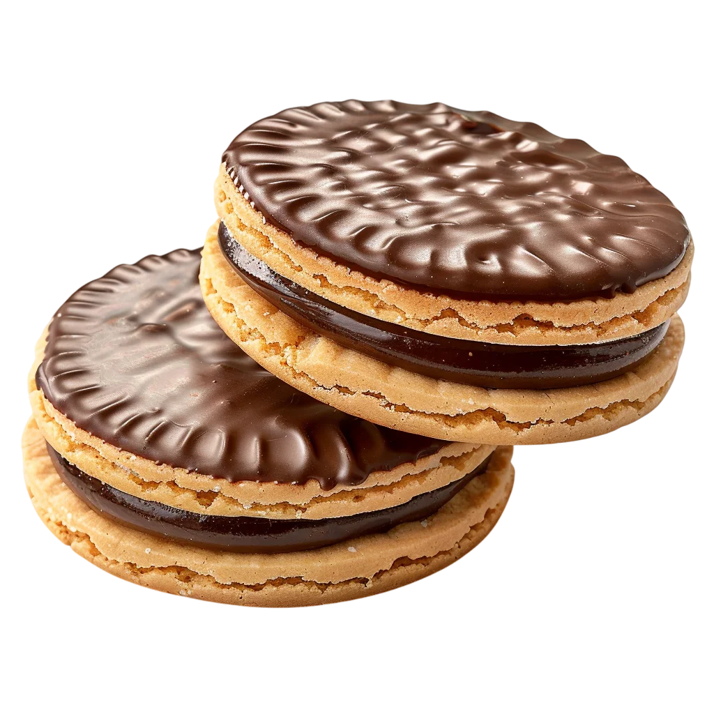 Chocolate Sandwich Cookies with Cream Free PNG