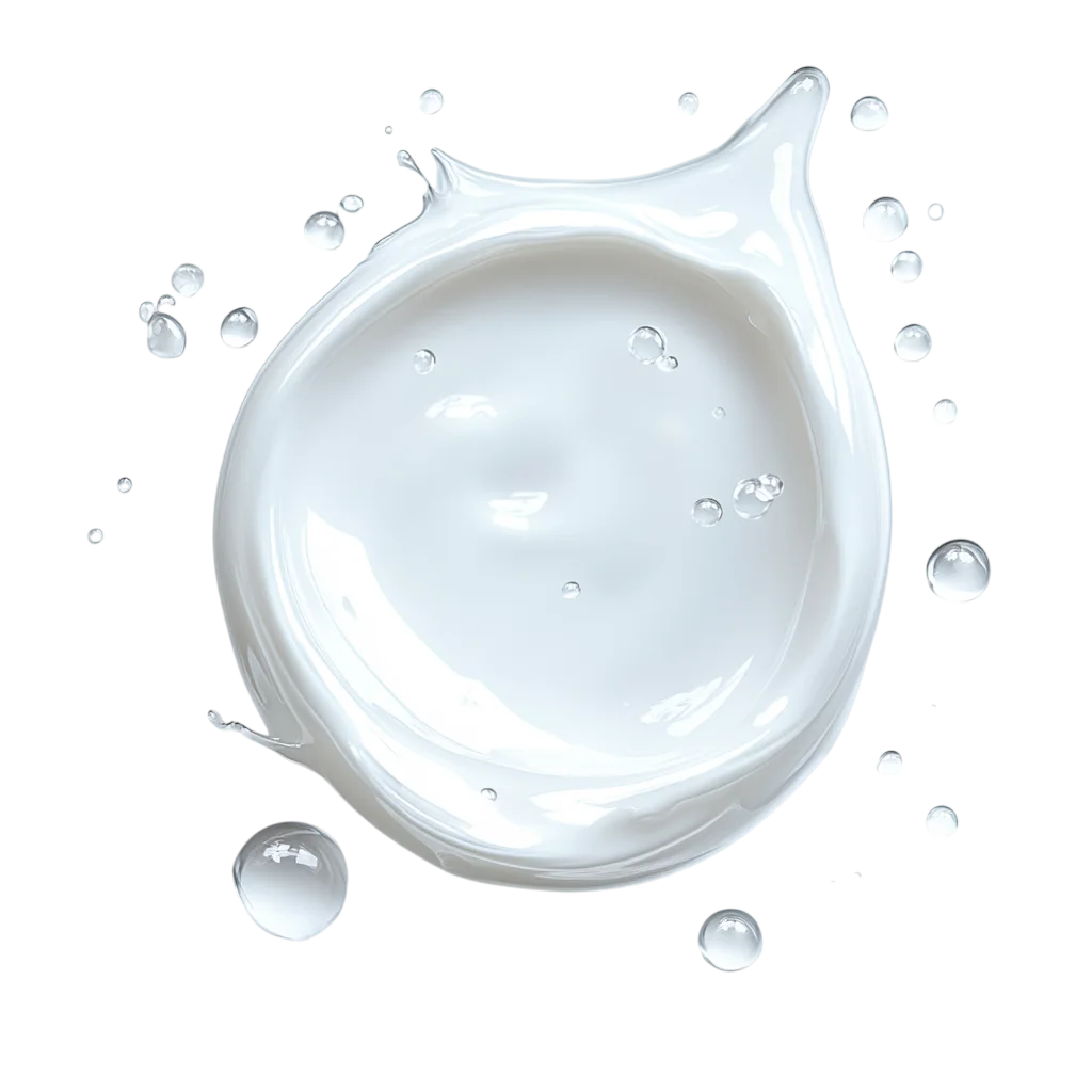 Cosmetic White Face Cream Dollop Swirl Free PNG