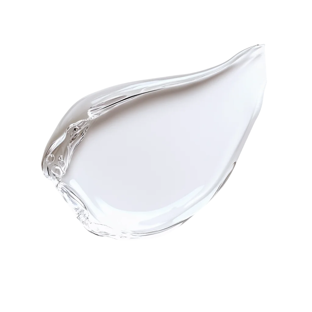 Smooth White Lotion Cream Smear Swatch Free PNG