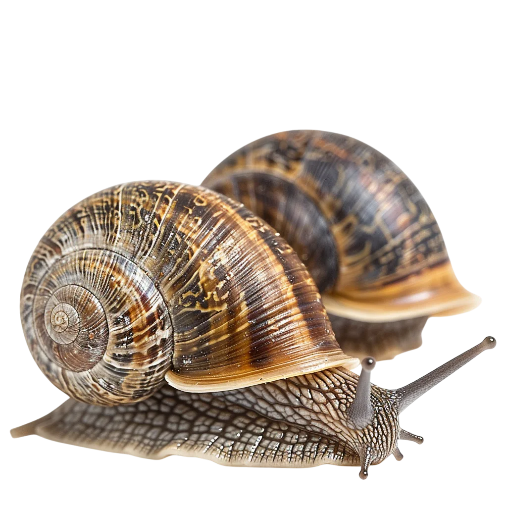 Crawling Garden Snails Animal Shells Free PNG