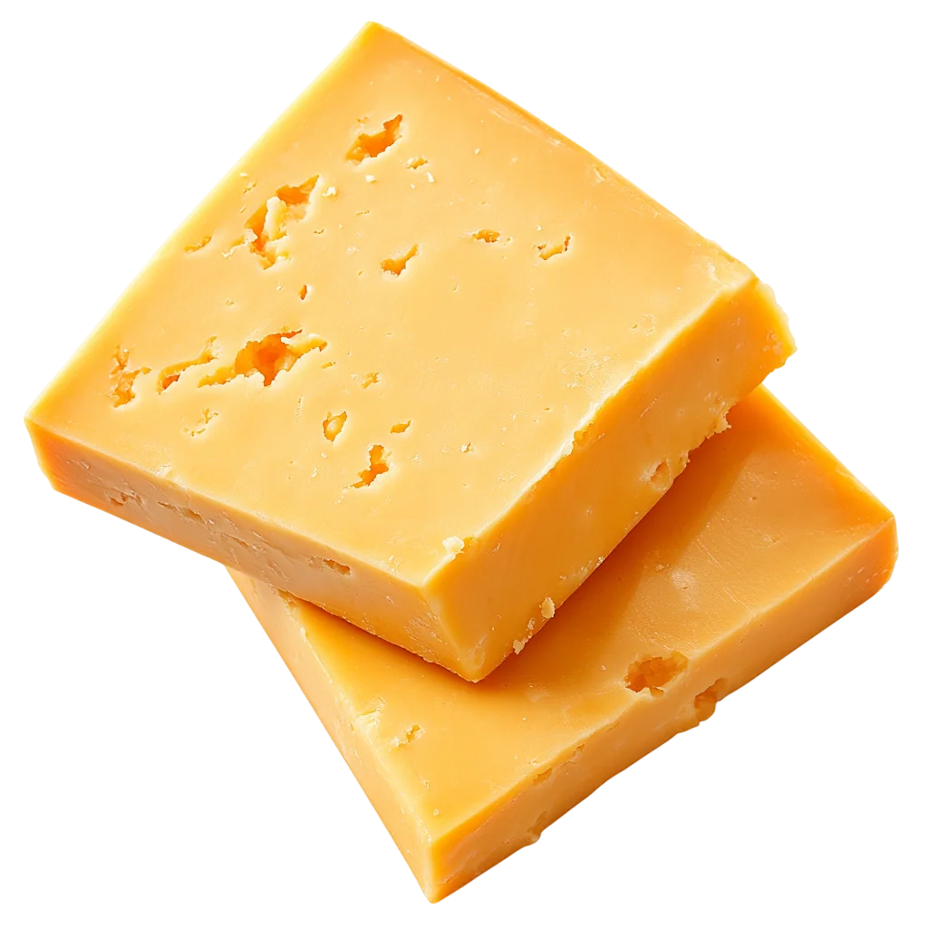 Thick Cut Cheddar Cheese Slices Cutout Free PNG