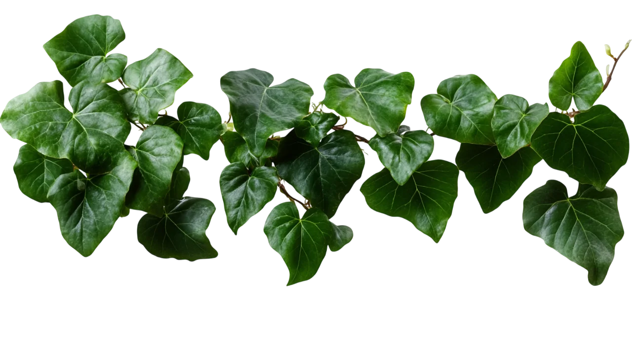 Green Vine Leaves Hanging Top Border Garland Free PNG