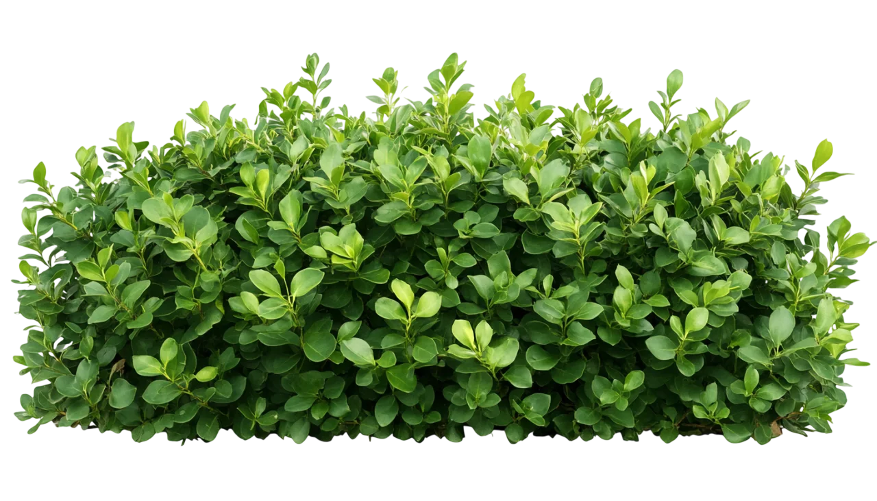 Lush Green Garden Shrub Dense Landscape Bush Free PNG