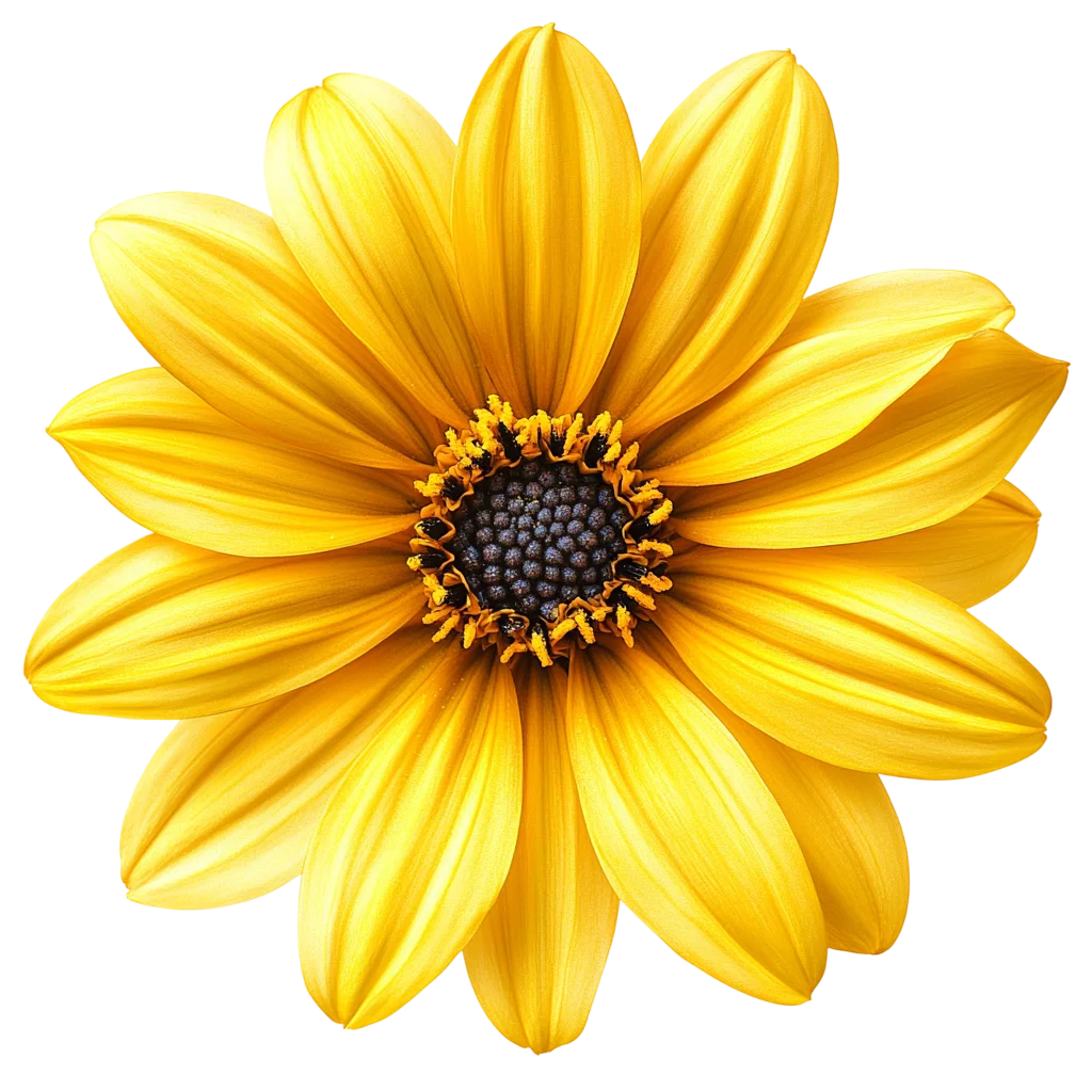 Bright Yellow Black Eyed Susan Flower Bloom Free PNG