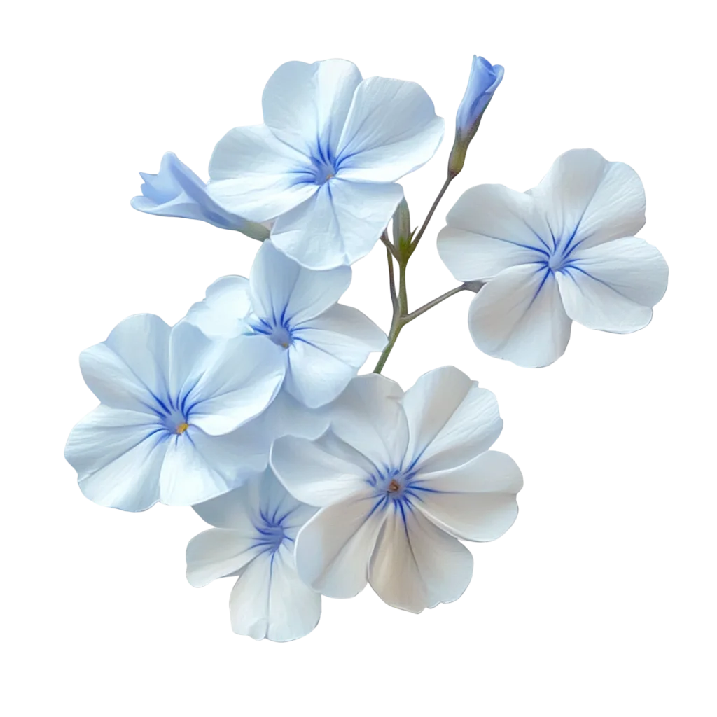 Delicate Blue Hydrangea Flower Branch Free PNG