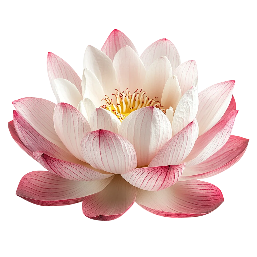 Blooming Pink Water Lily Flower Floating Free PNG