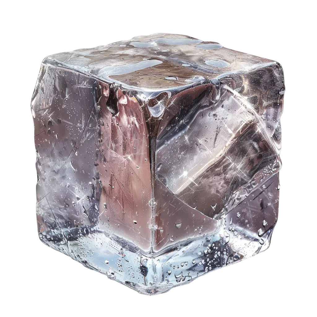 Rustic Mineral Salt Crystal Cube Free PNG Clipart