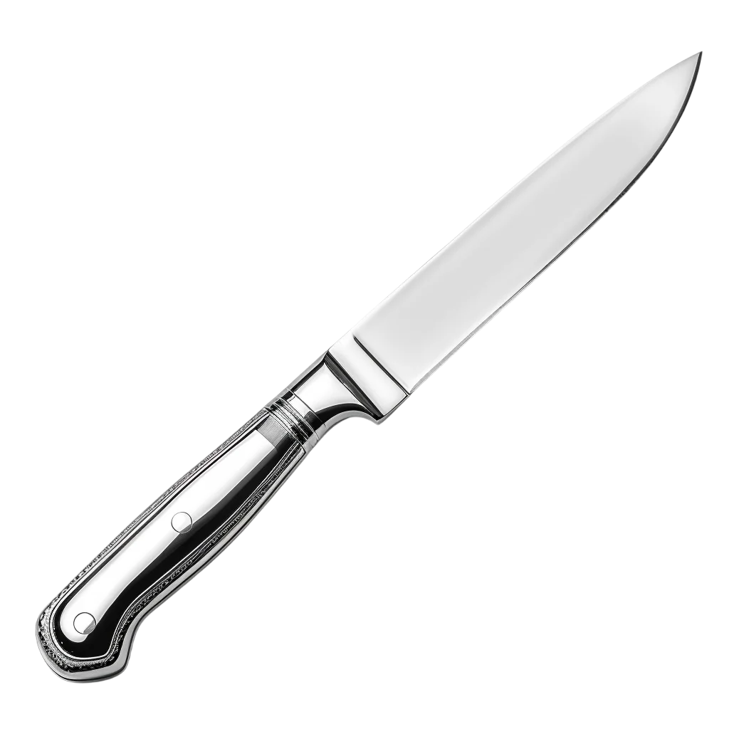 Stainless Steel Kitchen Knife Free PNG Utensil
