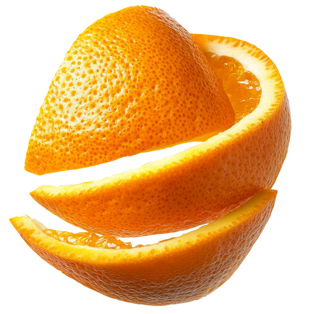 Fresh Sliced Orange Fruit Layers Free PNG Cutout