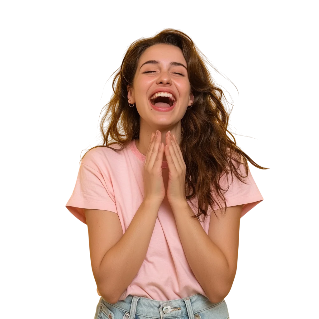Smiling Young Woman Free PNG, Happy Girl Portrait