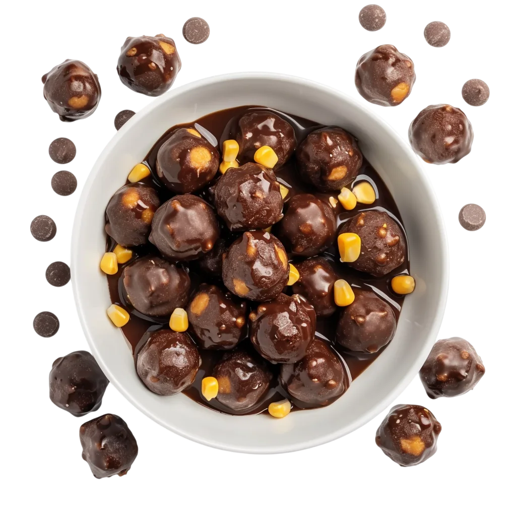 Chocolate Cereal Bowl Free PNG, Breakfast Meal
