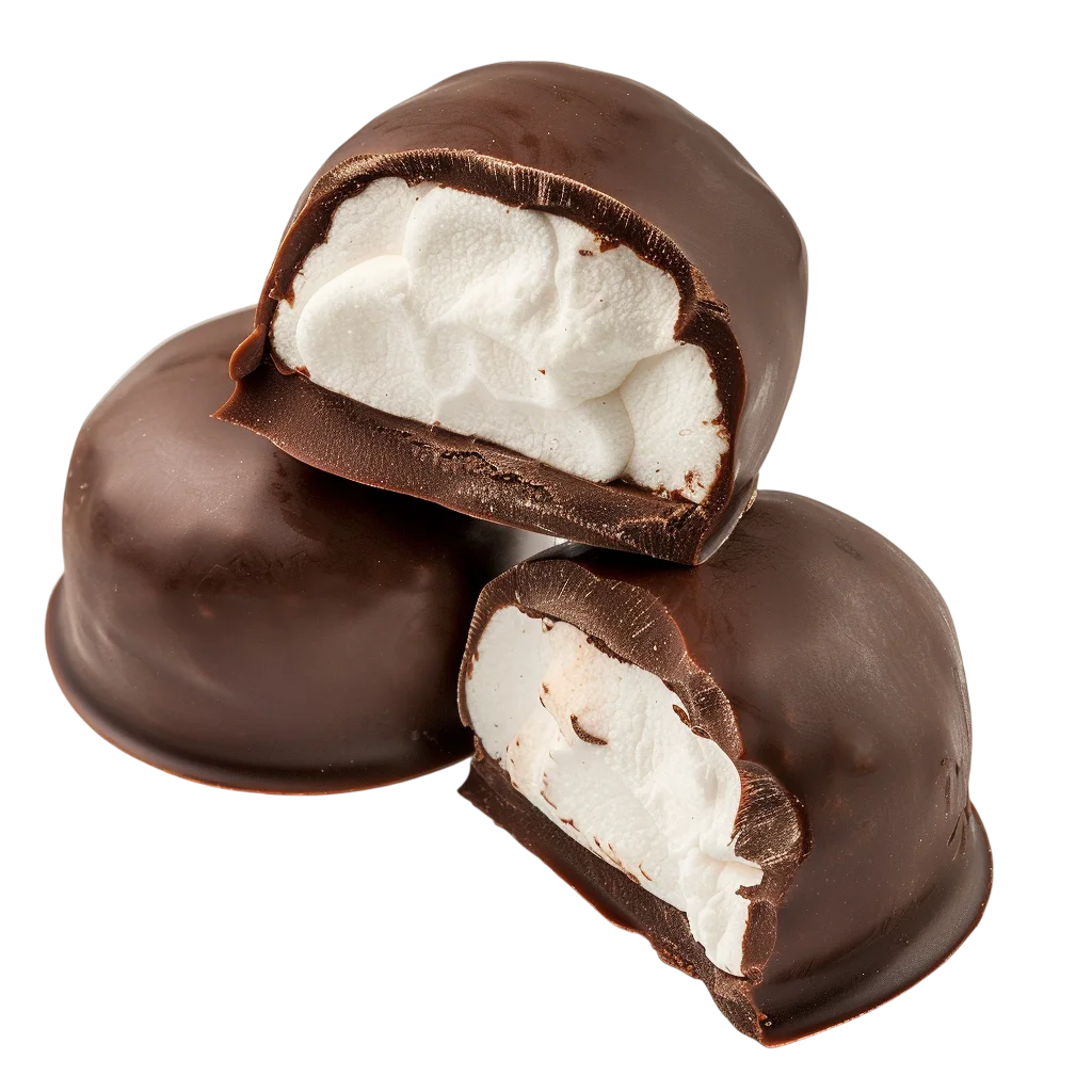 Chocolate Marshmallow Halves Free PNG, Sweet Snack