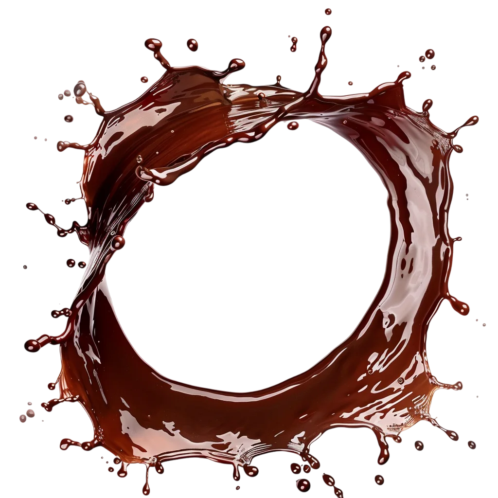 Chocolate Ring Splash Free PNG