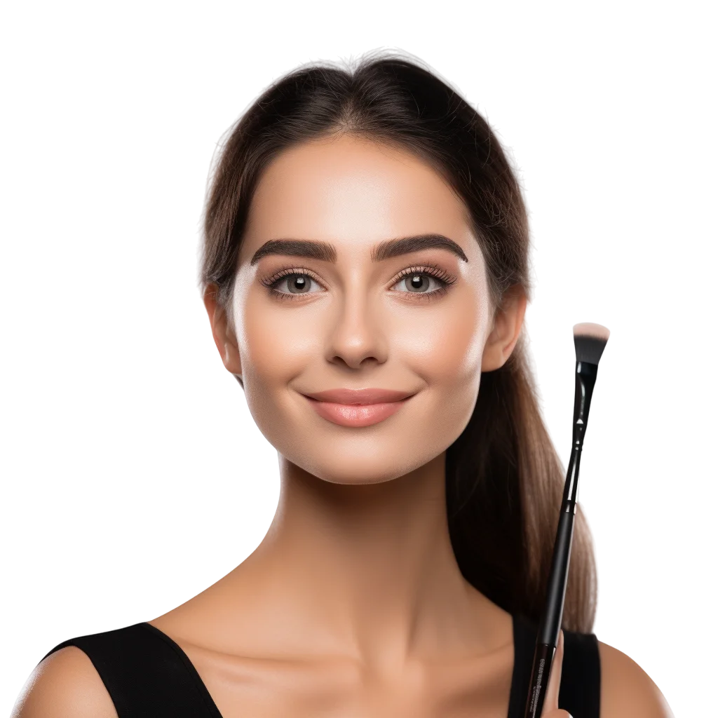 Makeup Brush Woman Free PNG