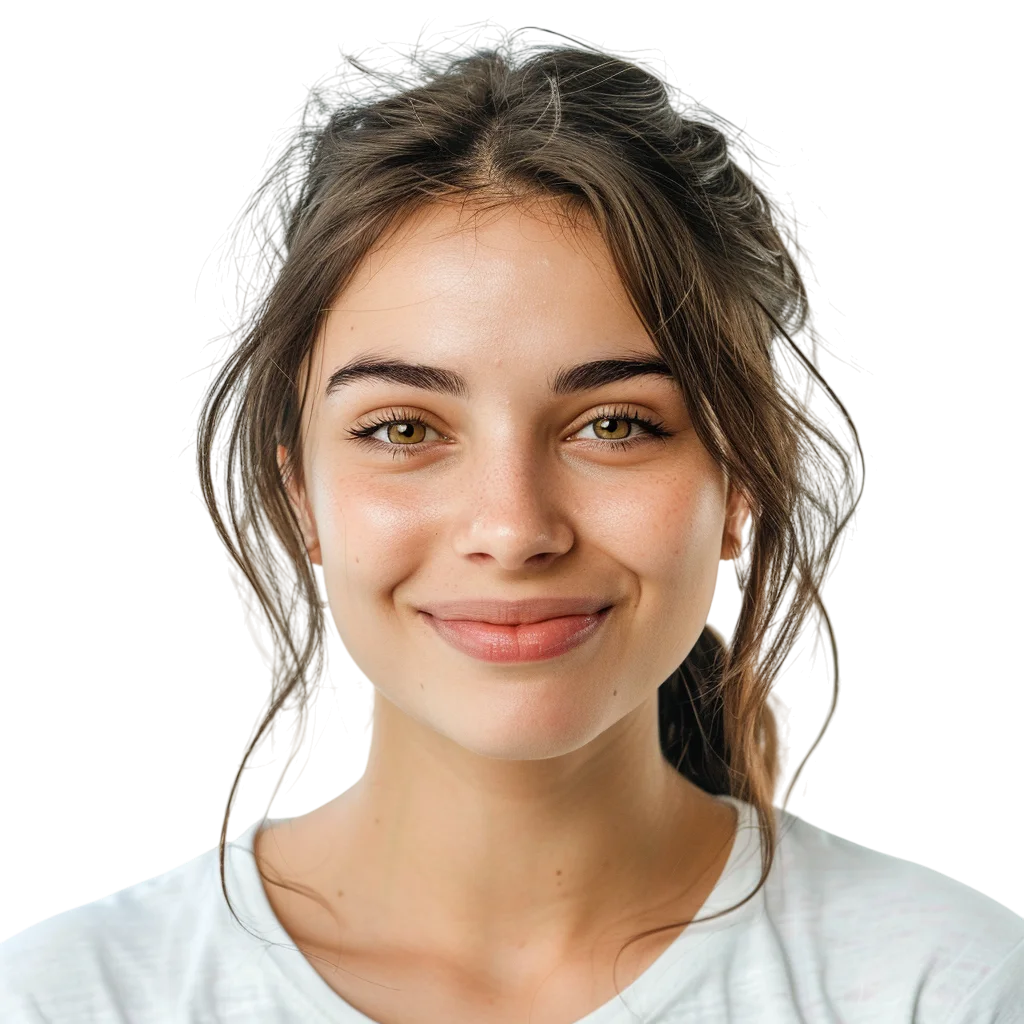 Smiling Woman Free PNG, Happy Female Portrait