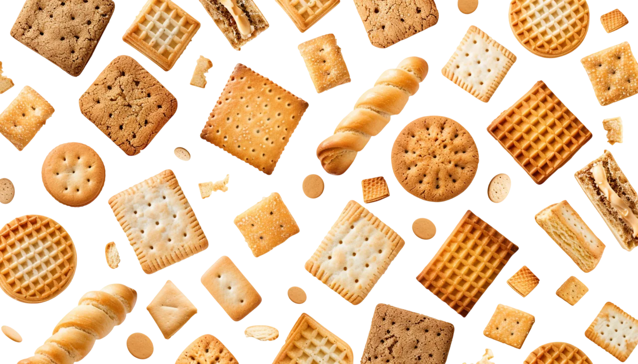 Crackers Pattern Free PNG, Savory Snack Background