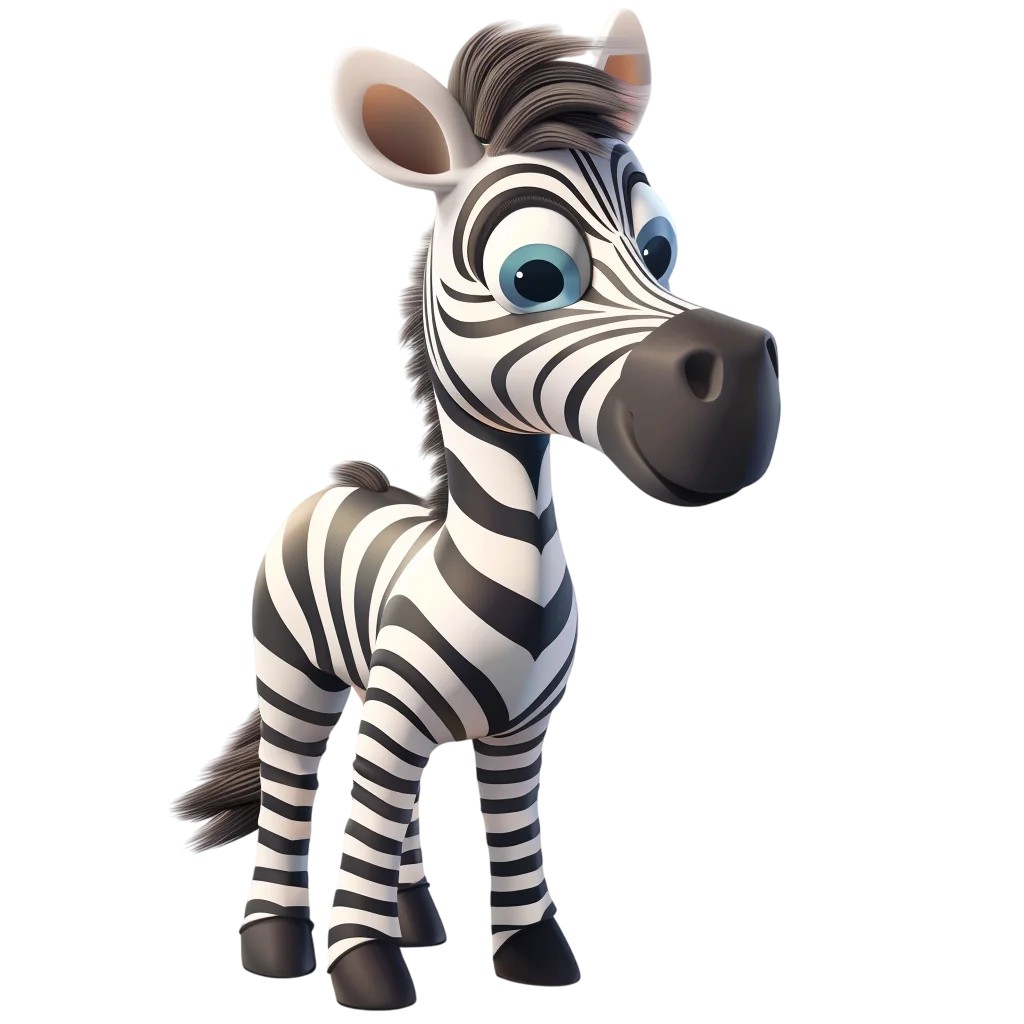 Cute Zebra Free PNG, Baby Zebra Transparent Image