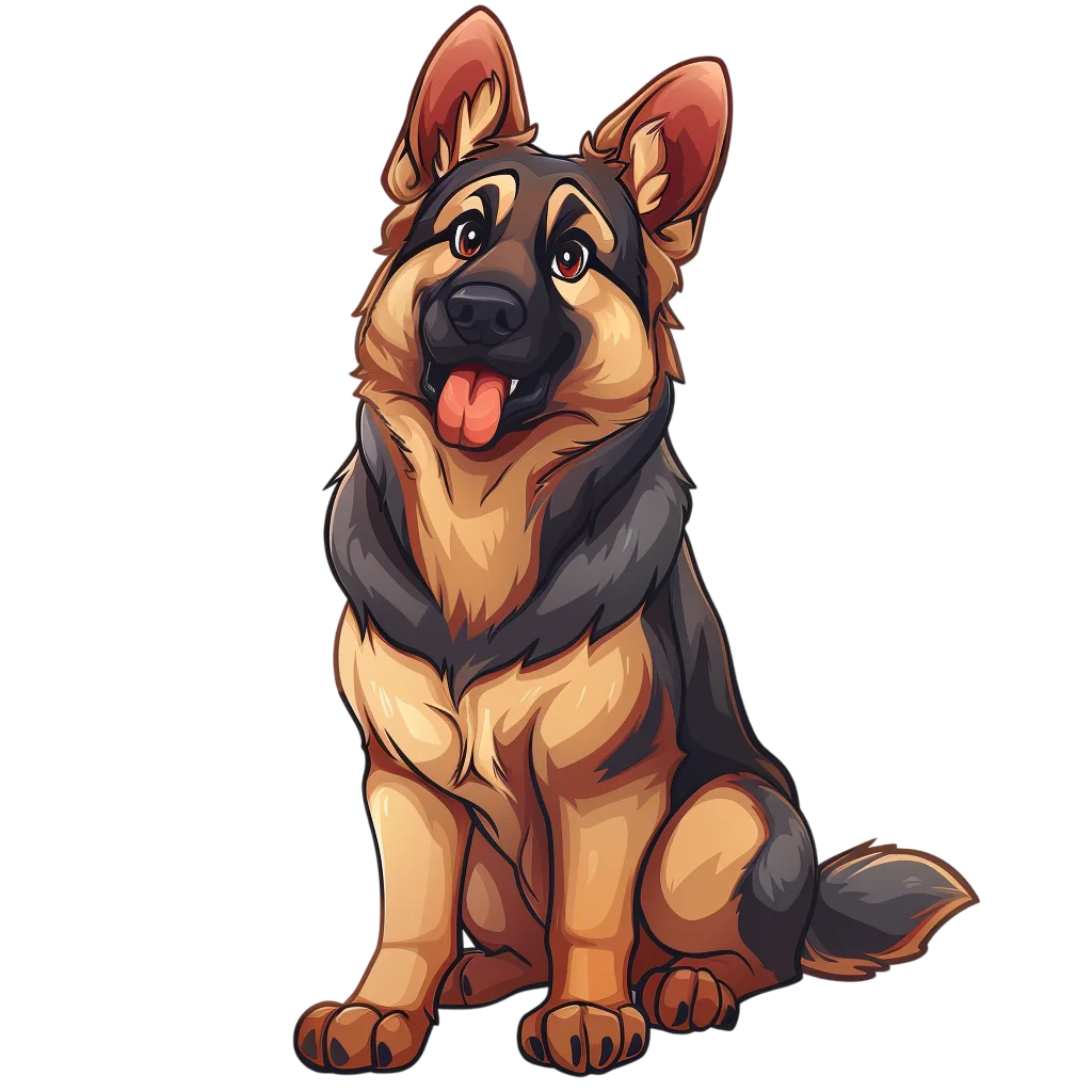 German Shepherd Free PNG, Cute Dog Transparent