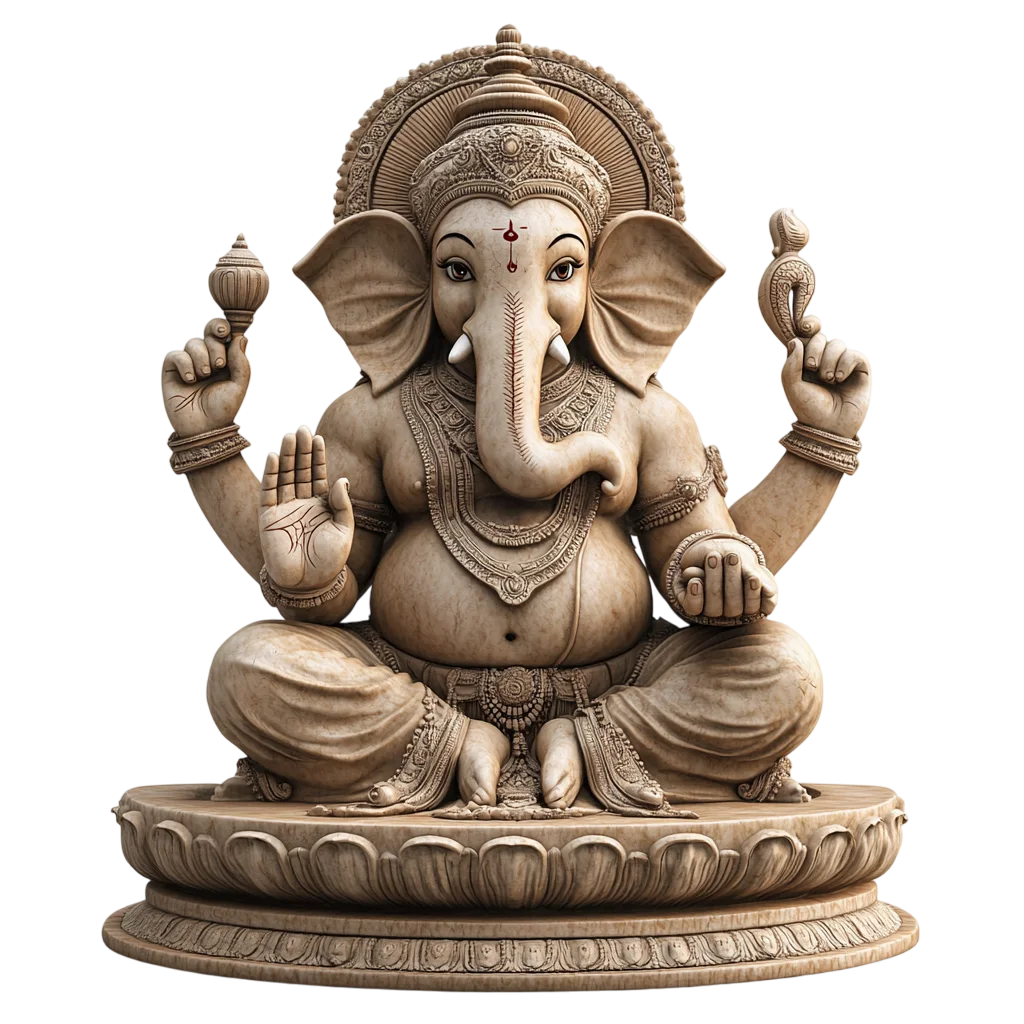 Lord Ganesha Statue Free PNG