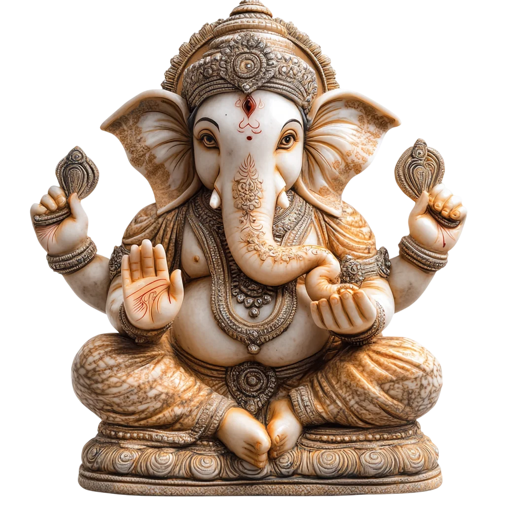 Carved Stone Lord Ganesha Free PNG