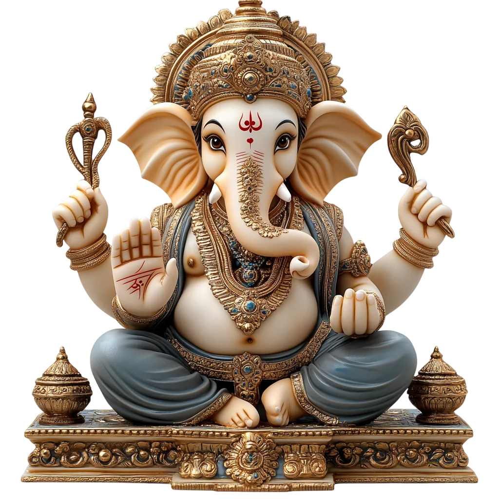 Lord Ganesha Idol Statue Free PNG