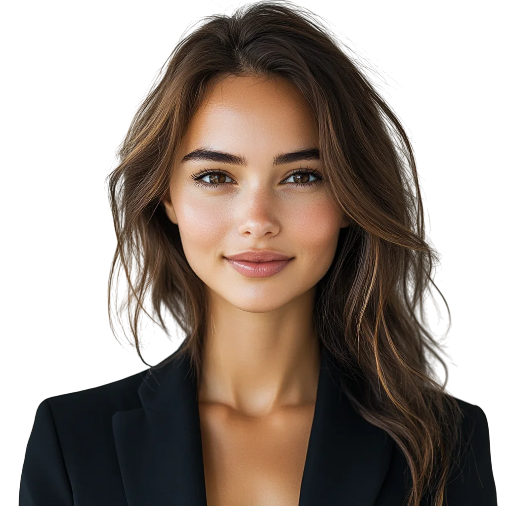 Confident Businesswoman in Suit Jacket Free PNG