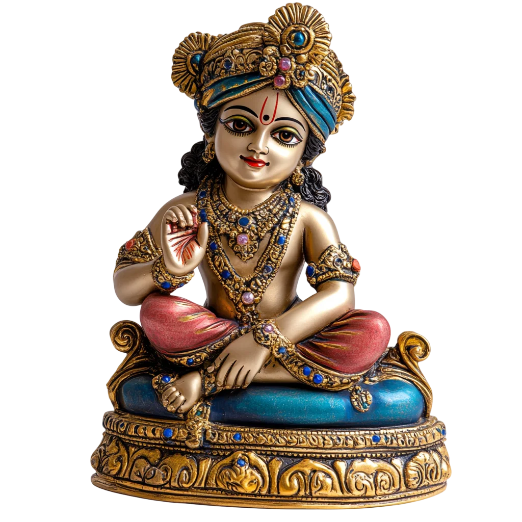 Sitting Hindu God Idol Figurine Statue Free PNG