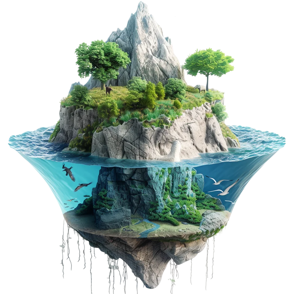Floating Glacier Iceberg Island Free PNG Clipart