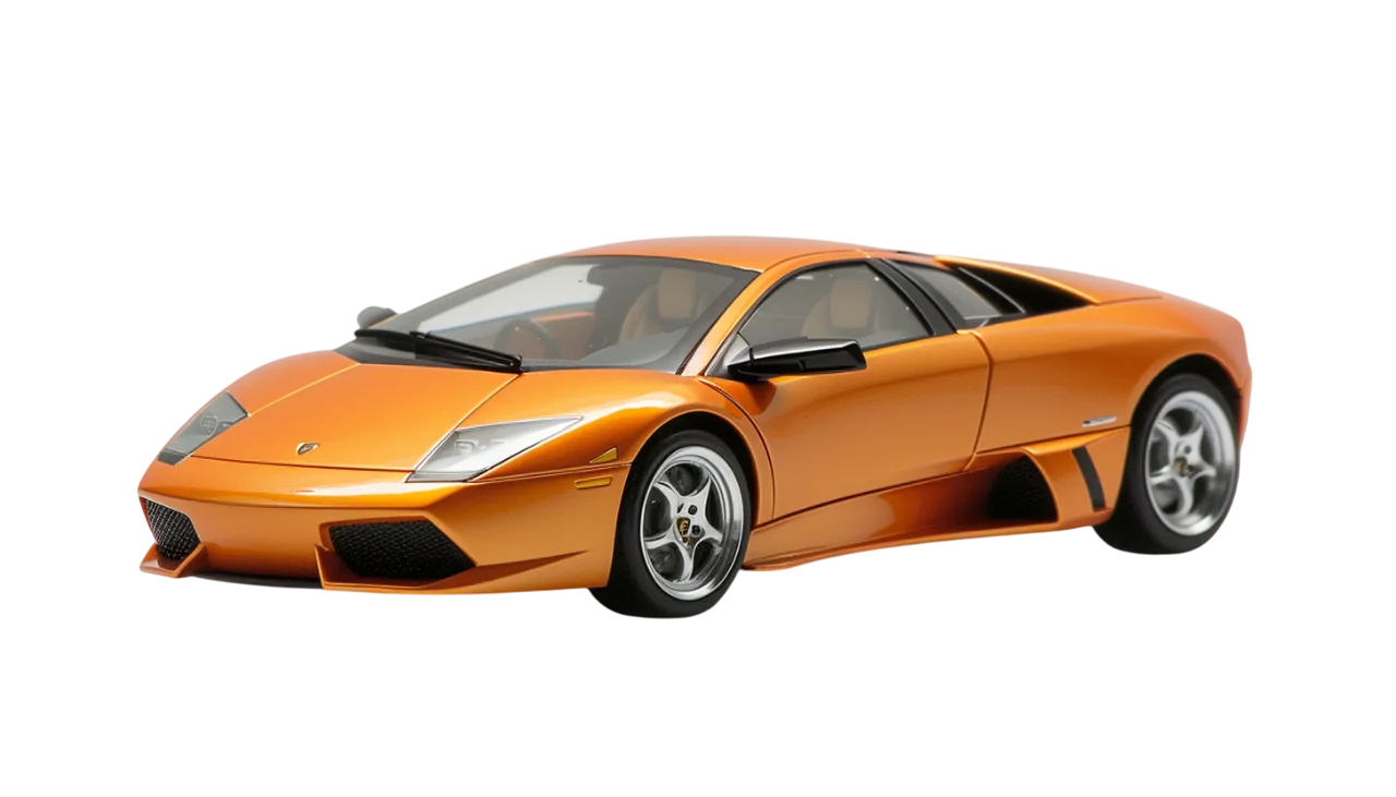 Speeding Golden Yellow Sports Coupe Free PNG