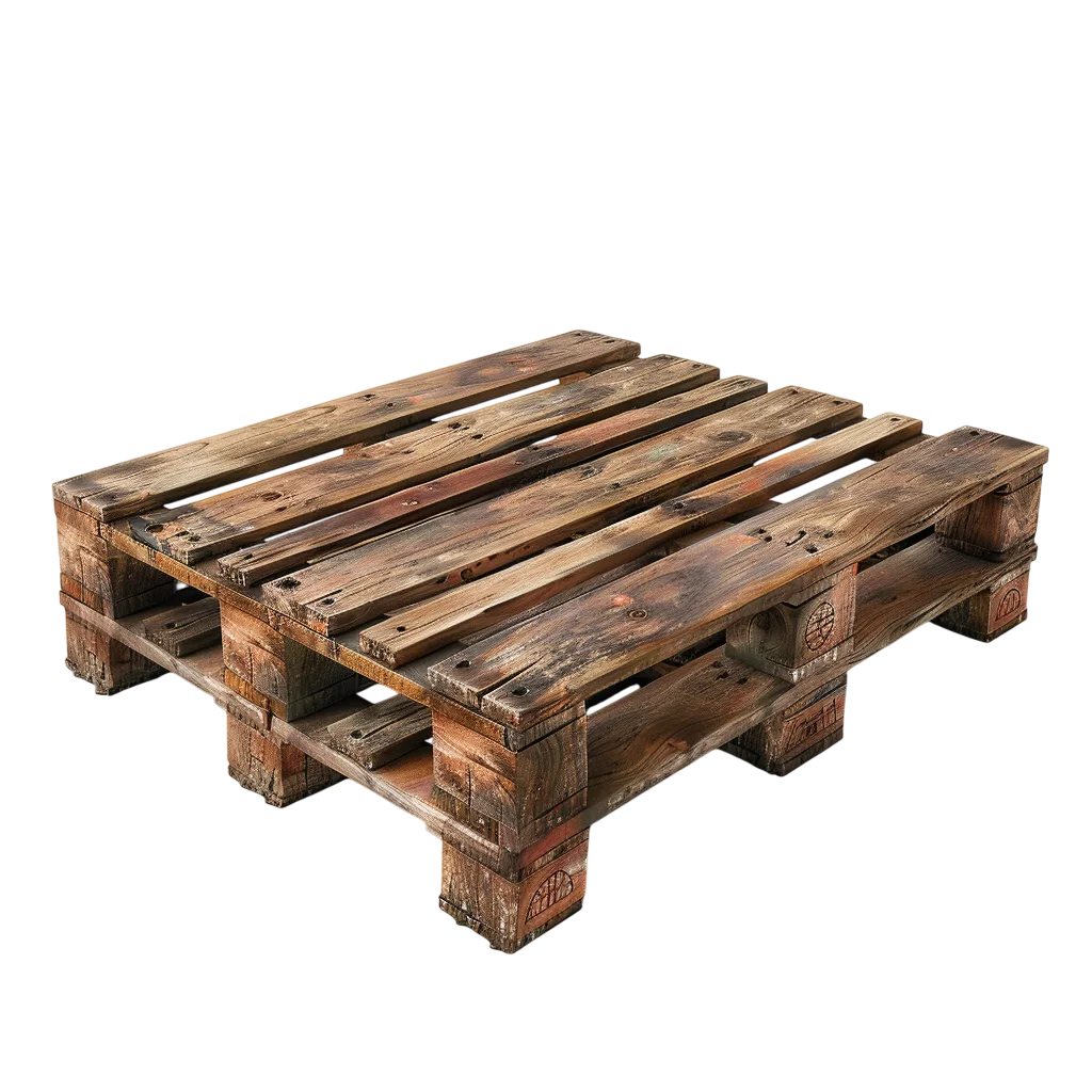 Weathered Wooden Shipping Pallet Free PNG