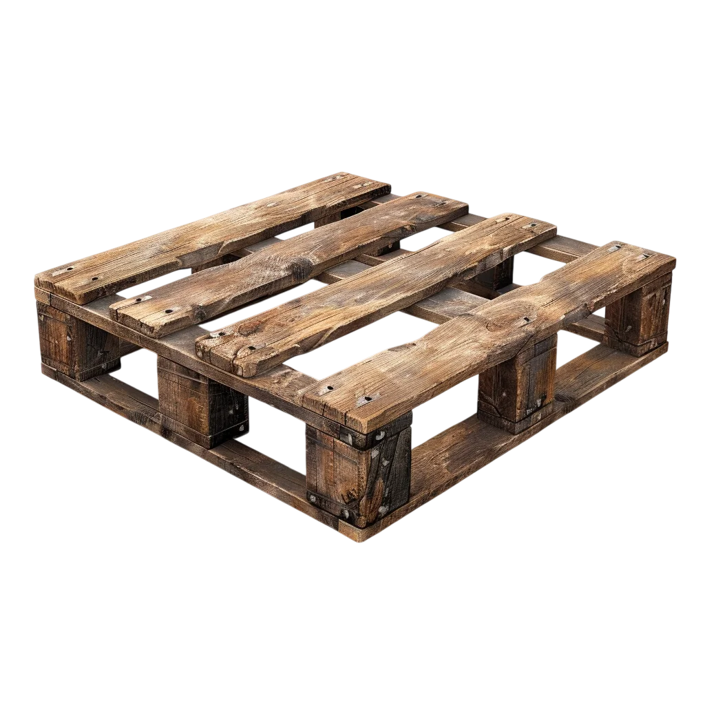 Weathered Wooden Shipping Pallet Free PNG