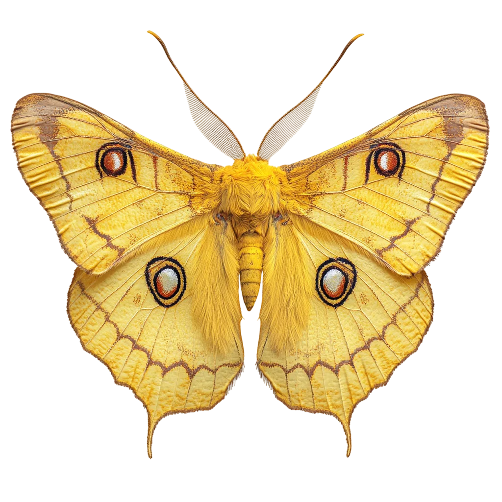 Golden Moth with Four Eyespots - Free PNG
