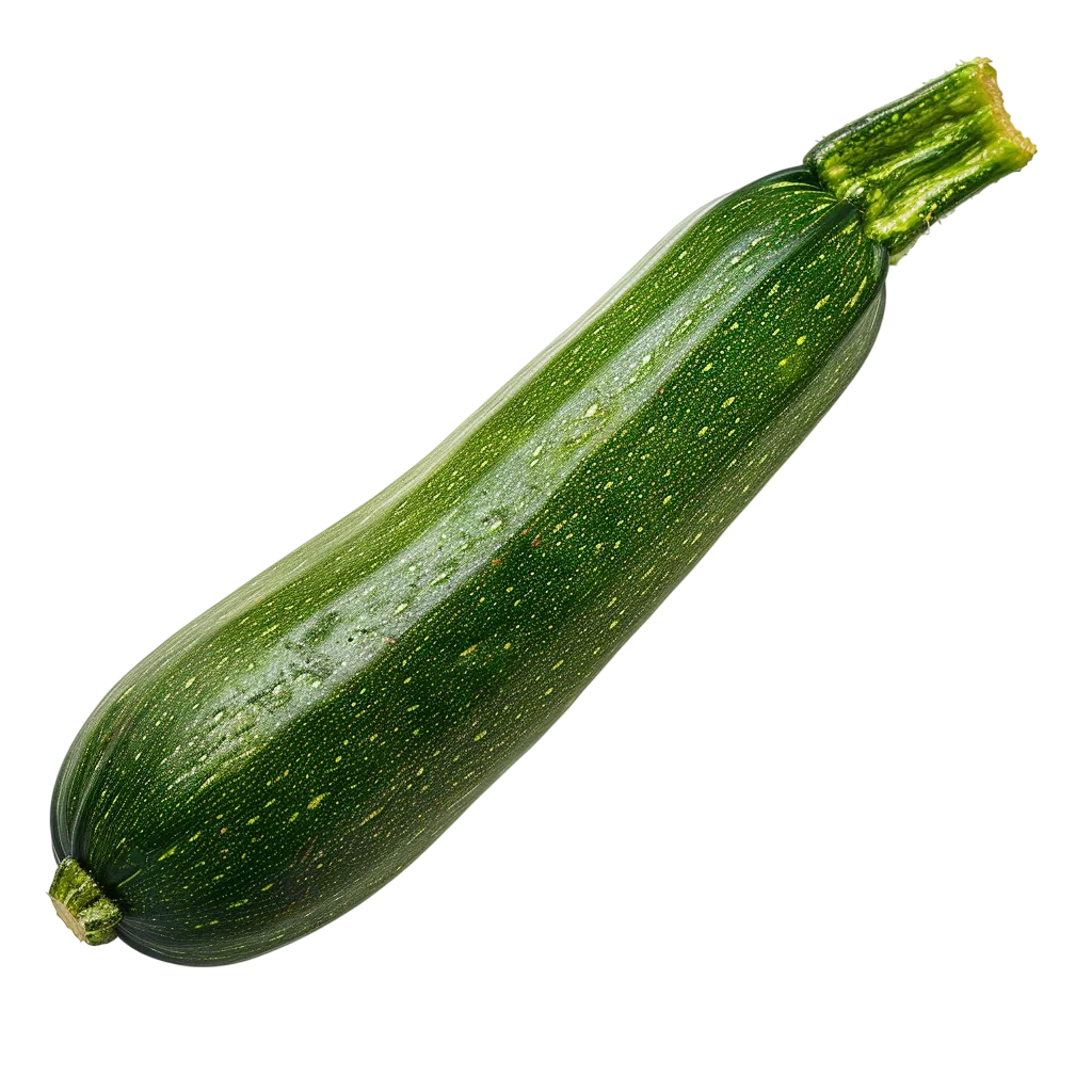Fresh Whole Green Zucchini Squash Free PNG