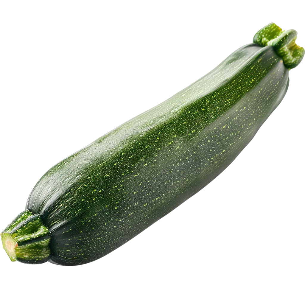 Fresh Whole Green Zucchini Squash Free PNG