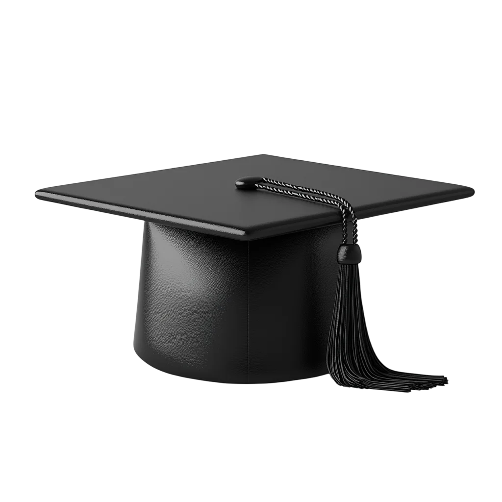 Black Academic Graduation Cap Mortarboard Free PNG