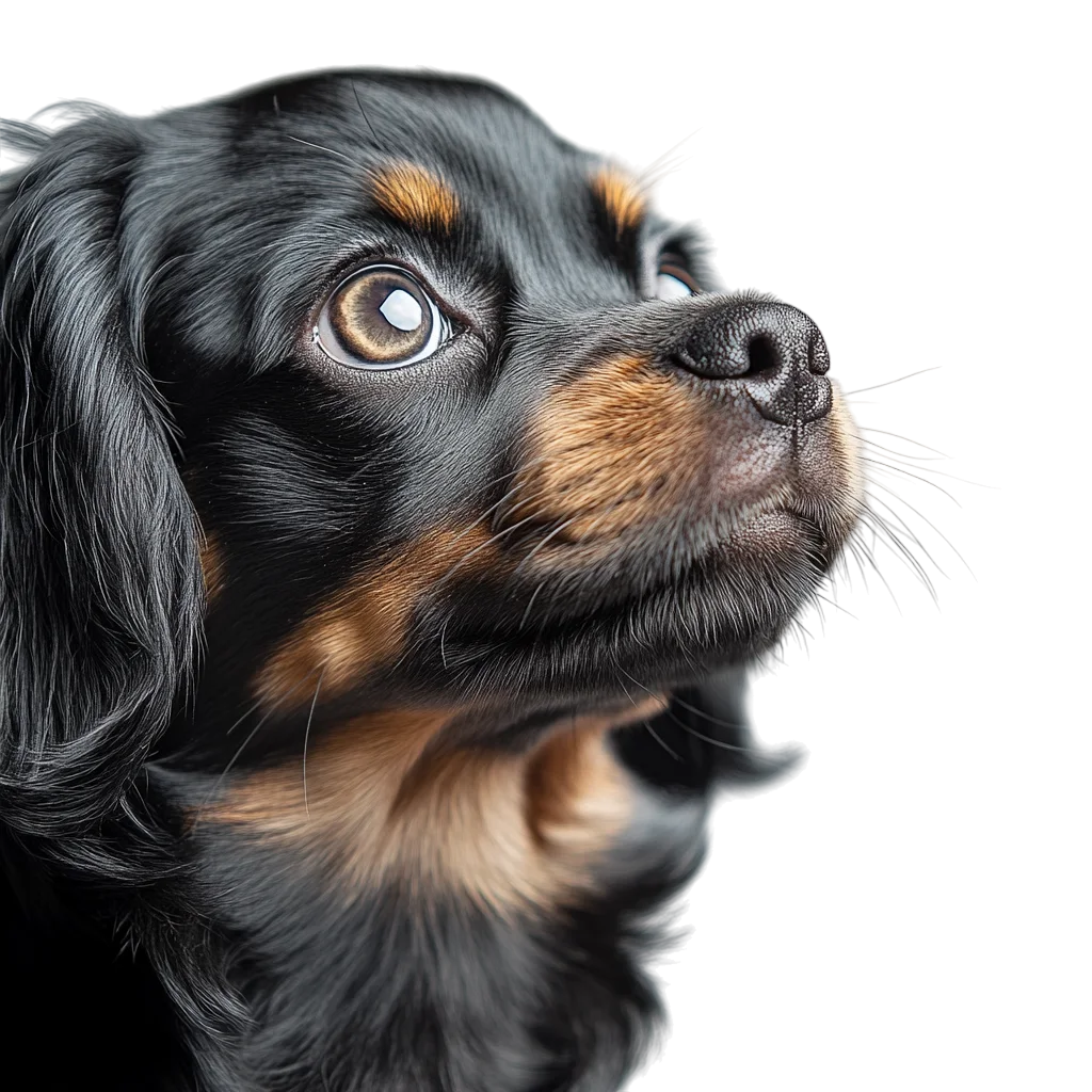 Cute Puppy Dog Face Upward Looking Free PNG