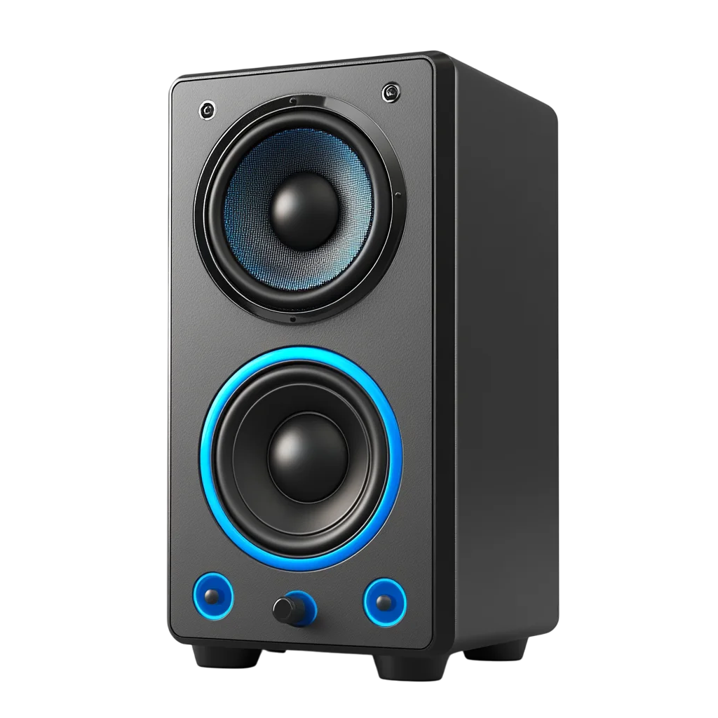Dual Cone Studio Monitor Desktop Speaker Free PNG