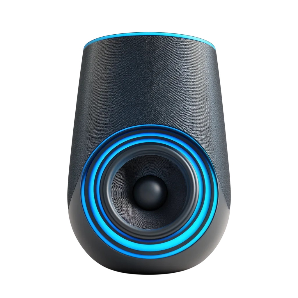 Modern Smart Bluetooth Speaker Cylinder Free PNG