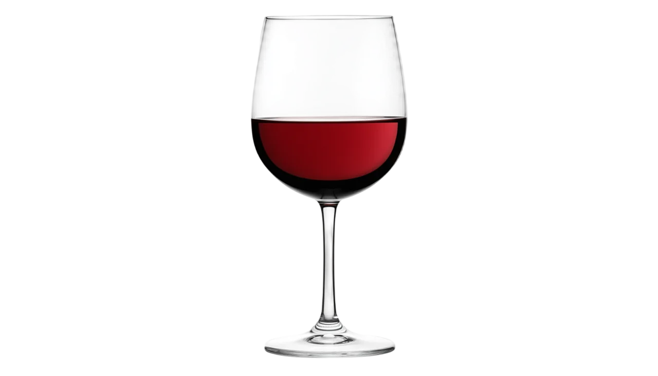Red Wine Glass on Black Background | Free PNG