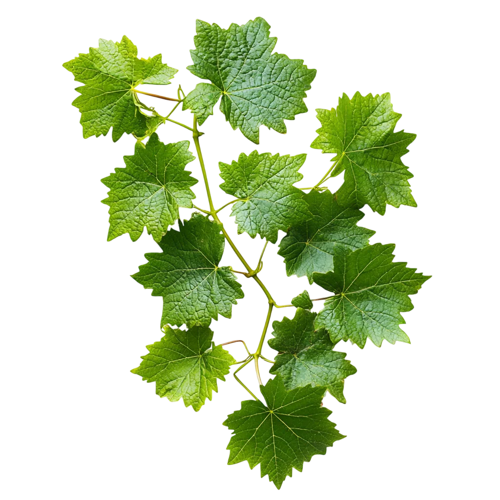 Green Grapevine Leaves and Stem – Free PNG