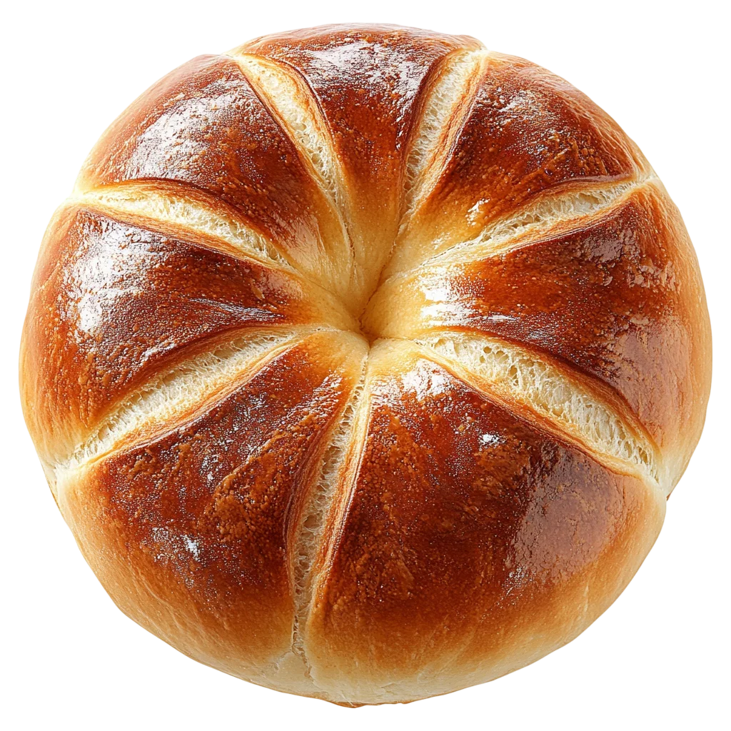 Round Scored Bread Loaf Free PNG