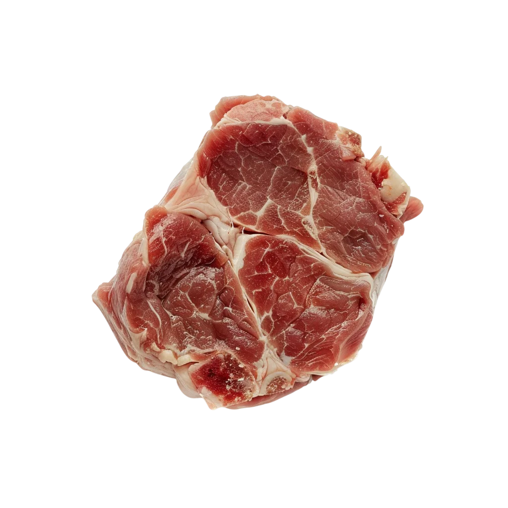 Raw Marbled Meat Cut on Black Background – Free PNG
